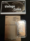 VINTAGE NATIONAL XMAS 1991 1 OZ .999 FINE SILVER BAR