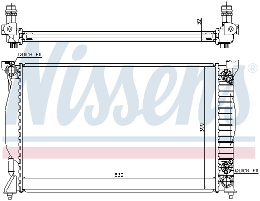 NISSENS Coolant Radiator 60300A for AUDI A4 B6 (2001) A4 2.4 etc - Image 15