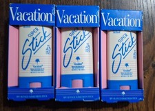 New in Box Lot of 3 Vacation Super Stick Face Sunscreen 0.7 oz. Spf 45