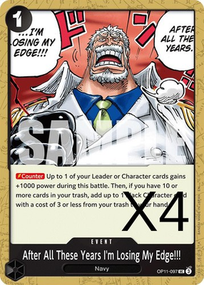 #ad After All These Years I#x27;m Losing My Edge OP11 097 OPTCG x4 $2.45