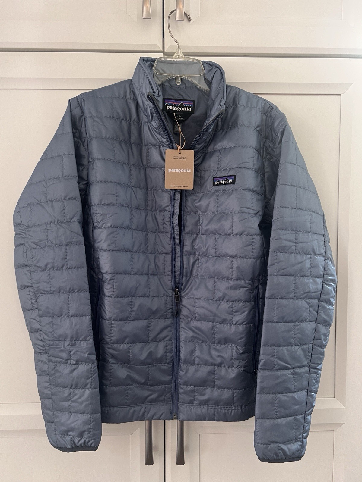 Patagonia Men’s Nano Puff Jacket Small Utility Blue New with Tags Primaloft