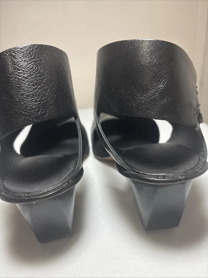 Cydwoq Vintage Damen Leder Sandalen schwarz 39-1/2 handgefertigt in USA EUC - Bild 3 von 4