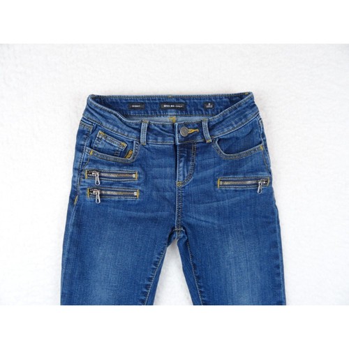 Miss Me Girls Jeans Size 8 Blue Black Denim Skinny Zipper Set Of Two Bundle - Picture 15 of 22
