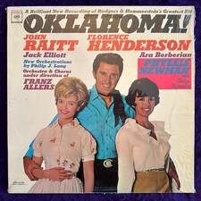 Sealed Promo  ~ OKLAHOMA Broadway OST LP Mono JOHN RAITT Florence Henderson MINT