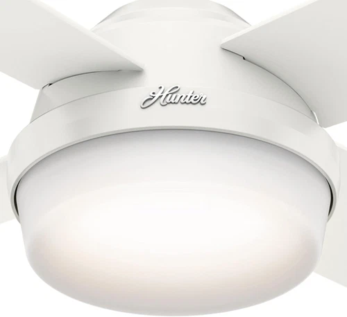 Hunter 44 Inch Indoor Ceiling Fan with LED Light and Remote Control - White Mode - Picture 7 of 12