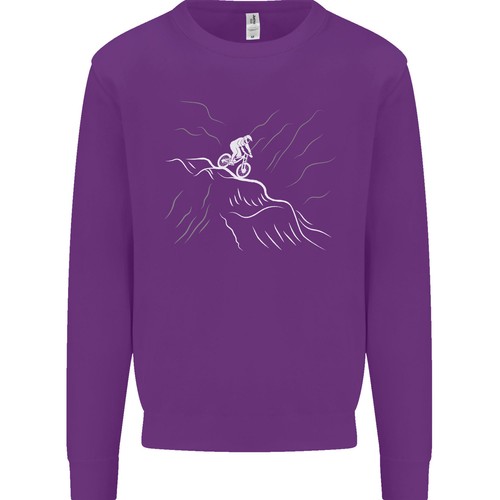 Downhill Mountain Biking Cycling Bike MTB Kids Sweatshirt Jumper - Picture 12 of 25