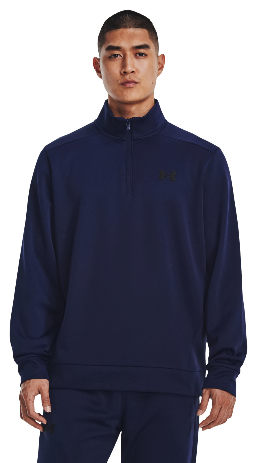 Under Armour Fleece Quarter-Zip Long-Sleeve Pullover for Men - Midnight 6190₽