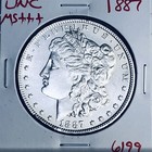 1887 BU GEM MORGAN SILVER DOLLAR UNC MS+++ U.S. MINT RARE COIN 6199 — photo 1