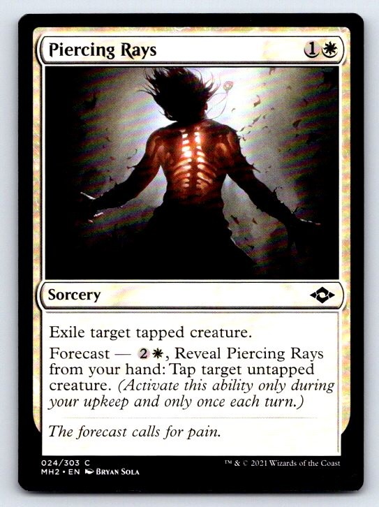 Piercing Rays 24 Common Modern Horizons 2 Magic: The Gathering Lightly Played