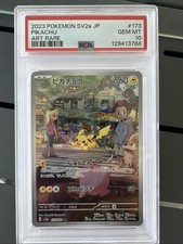 Carta rara Pokemon SV2a Pikachu Art 2023 173/165 PSA 10 gemme ottime condizioni