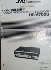JVC HR-6700U VCR Owners Manual Original