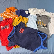 Baby Boy Clothing Bundle 0-3 Months Multicolor 9-bodysuits