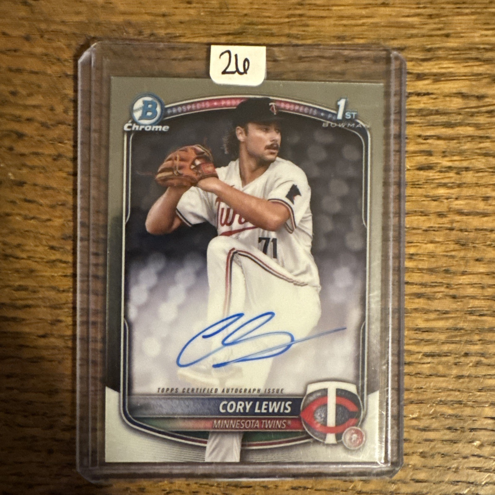 2025 Bowman Chrome 1st Cory Lewis Auto #CPA-CLE Minnesota Twins