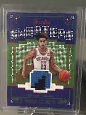 2021-22 Hoops Basketball Tre Mann Rookie Sweaters Relic Thunder