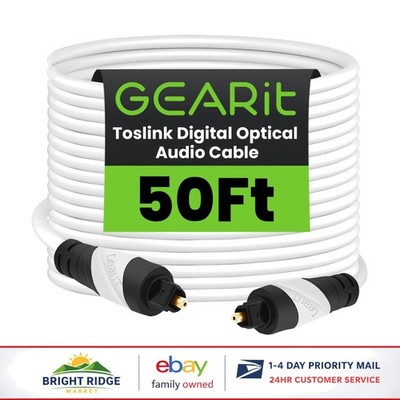 High-Performance 50 Feet Optical Audio Cable for Home Entertainment Systems
