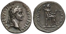 Tiberius, Silver Denarius, The Tribute Penny.