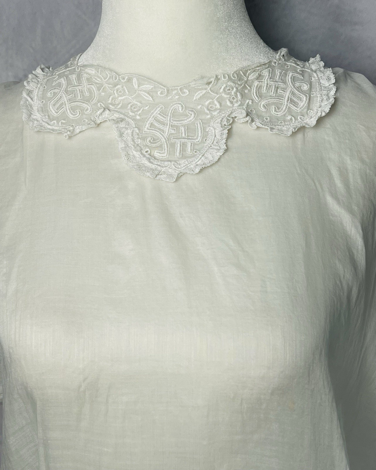 Vintage 1920s-30s Balbrook White Cotton Blouse Sh… - image 3