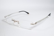 Other Eyeglasses Tommy & Kate 80TK001 Unisex Silver Rimless Metal Glasses Frames