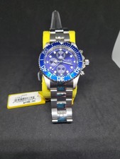 Orologio Invicta Uomo Pro Diver con Cinturino Acciaio Quadrante Blu Lunetta Blu
