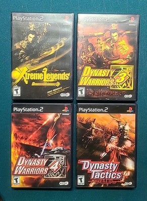Dynasty Warriors PS2 CIB Lot TESTED  3 Xtreme Legends, 3, 4, Dynasty Tactics  