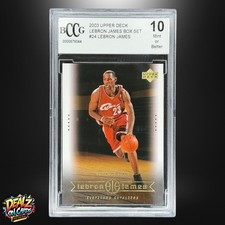 2003 Upper Deck LeBron James The Next Level Box Set Rookie Card #24 BCCG 10 MINT. rookie card picture