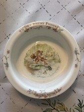 Vintage Royal Albert Beatrix Potter Mr. Jeremy Fisher Bowl Hunca Munca Cup Set