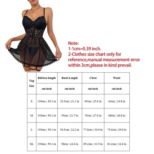 Set G-string bretelle donna lingerie sexy intimo pigiama abito pizzo rete☋ - Foto 2 di 28
