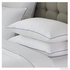 Pillowcases Queen Set of 2 100 Cotton Sateen 600 Thread Count 20x30 Zipper Navy