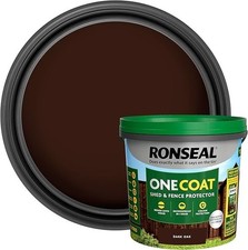 RONSEAL ONE COAT LIFE QUICK DRY GARDEN SHED FENCE PAINT PROTECTOR 5L ALL COLOURS
