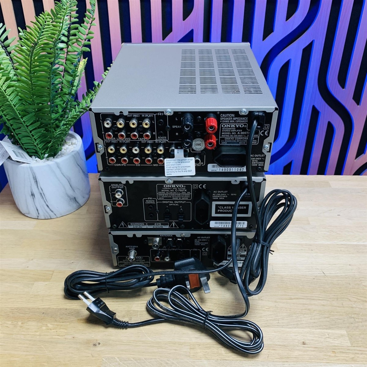 オンキョー ONKYO システムコンポ A-905TX/C-705TX/MD-105TX/T-405TX/D 