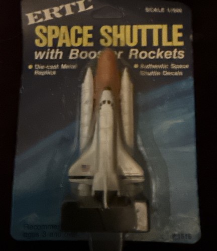 VINTAGE ERTL SPACE SHUTTLE MIT BOOSTER RAKETEN DRUCKGUSS REPLIKA NEU VERSIEGELT