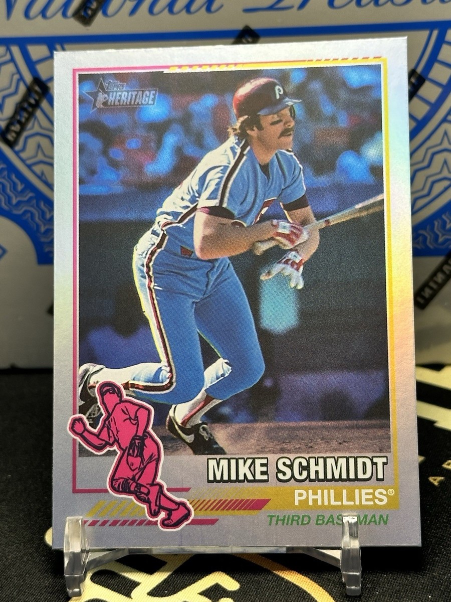 michi31⭐︎ 2025 TOPPS HERITAGE BASEBALL #76R-4 MIKE SCHMIDT SILVER FOIL