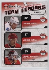 2010-11 O-Pee-Chee Team Leaders Jarome Iginla Miikka Kiprusoff #TL-5 HOF n1u