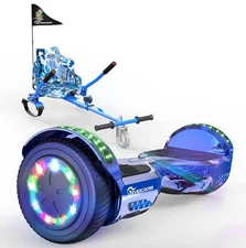 Hoverboard for Adults With Light & Seat Attachment 6.5" Self Balancing Scooter