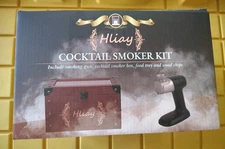 HLIAY Cocktail & Food  Smoker Kit- Smoke Infuser Artisan Wood Box 🎁