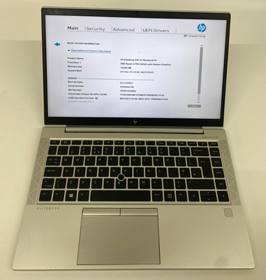 HP Elitebook 845 G7 14'' Ryzen 5 16GB RAM 256GB NVMe Grade B GBR 485 Zyklen