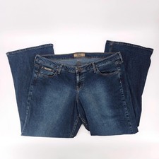 Femme Vintage Y2K Dark Wash Bootcut Stretch Denim Plus Size 24W