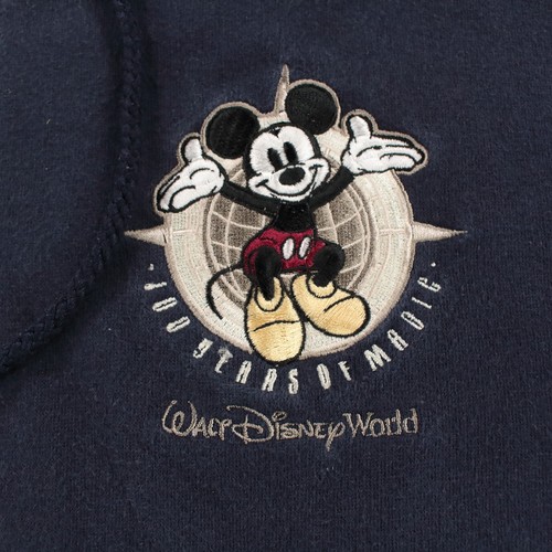 WALT DISNEY WORLD 100 Year Anniversary Mickey Mouse full zip hoodie YOUTH LARGE - Picture 3 of 5