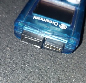 Sega Dreamcast VMU Visual Memory Card Unit Transparent Blue