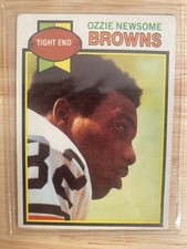 Ozzie Newsome Topps 1979 #308 Cleveland Browns Rookie Football Card. rookie card picture
