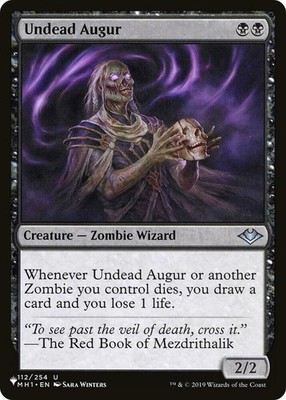 Undead Augur - The List Light Play, English Magic the Gathering MTG The List