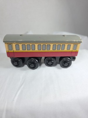 Vintage Thomas Wooden Railway Express Coach Passenger Car Learning Curve