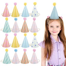 14 Pcs Party Hats Happy Brithday Paper Birthday for Kids Classroom