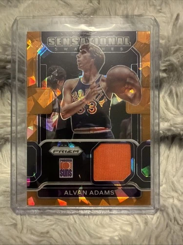 2021-22 Panini Prizm Sensational Swatches Orange Ice Alvan Adam's Game Worn Suns