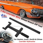 2 Bar Lowrider Wire Wheel Knock Off Tool Wrench For Dayton,Luxor,Zenith & Chinas