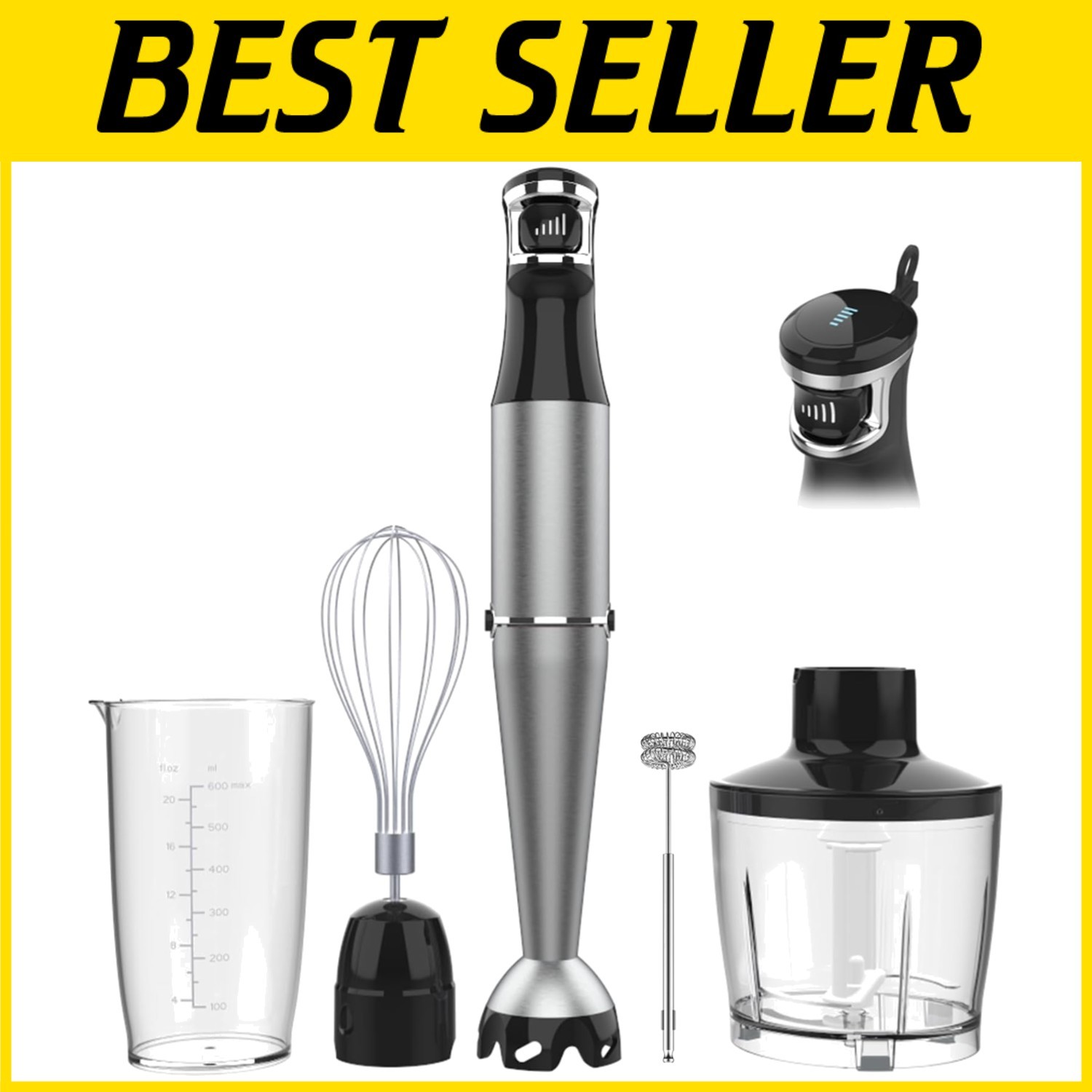 Variable Speed Stick Blender Set - 5 Attachments Included