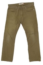 Levi's 505 Herren Jeans Hose W34 L32 34/32 grün oliv stonewashed gerade Gabardin