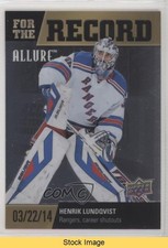 2019-20 Upper Deck Allure For the Record Henrik Lundqvist #FR-6 HOF READ 0e3