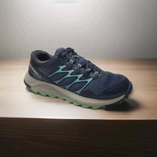 Merrell Womens Wildwood J5066800 Blue Hiking Shoes Sneakers 7.5