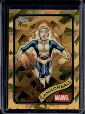 2025 Topps Chrome Marvel Sapphire Cannonball Gold Refractor #/50